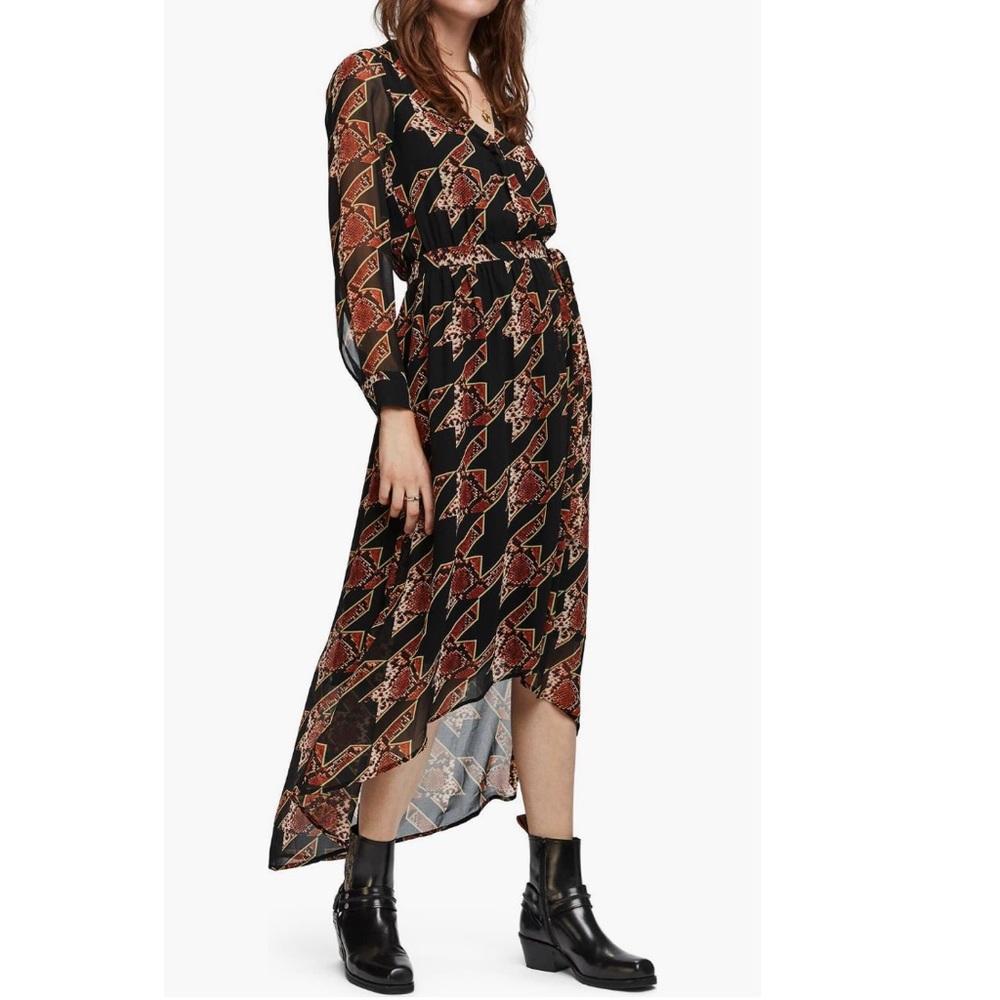 Scotch & Soda Long-Sleeved Maxi Dress